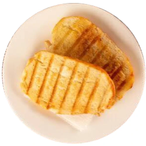 Pão na chapa com pingado - R$10